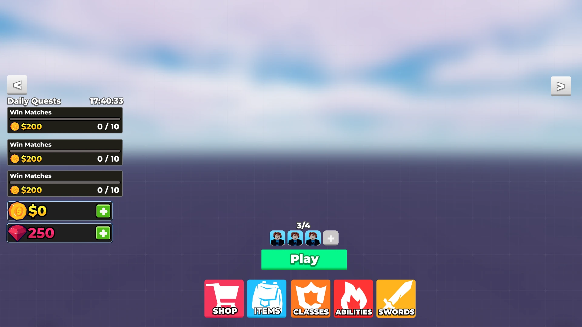 Daily Quests Lobby
