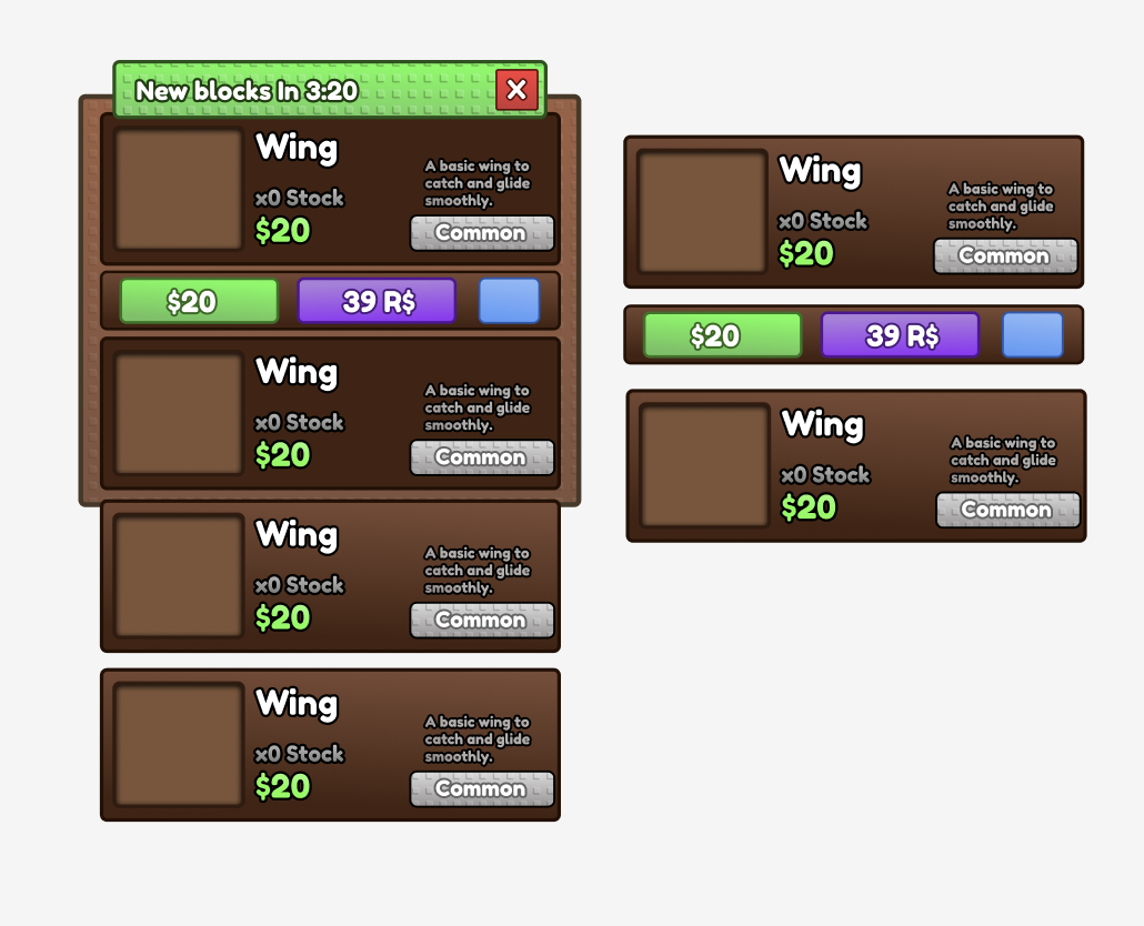 Block Shop Cards