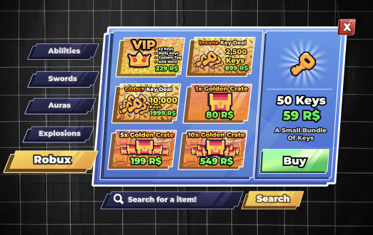 Robux Key Shop