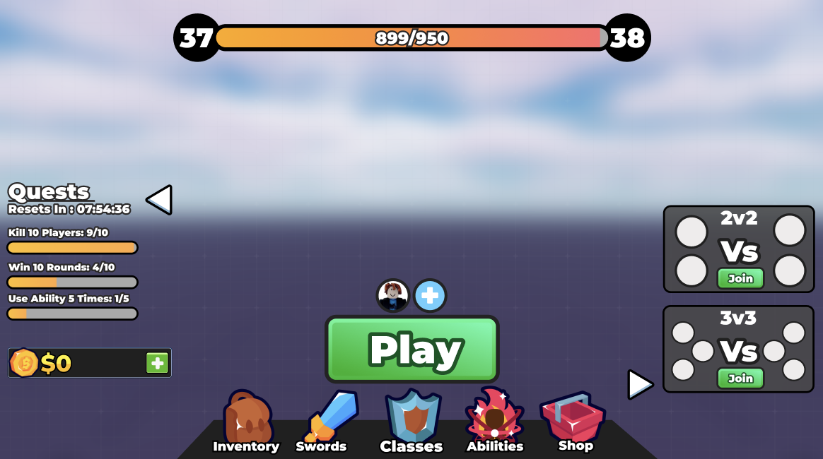 Quests & Matchmaking HUD